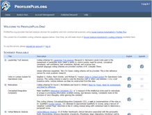 Tablet Screenshot of profilerplus.org